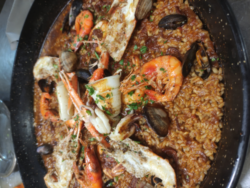 Arros de calamars